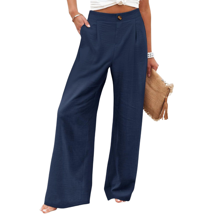 PERNILLE™ – Lockere High-Waist Hose mit weitem Bein