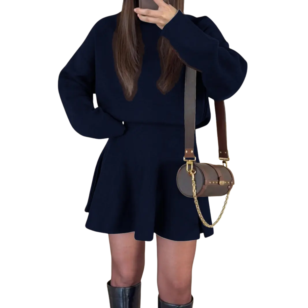 NELL™ – Gemütliches Strickkleid mit Mock Neck