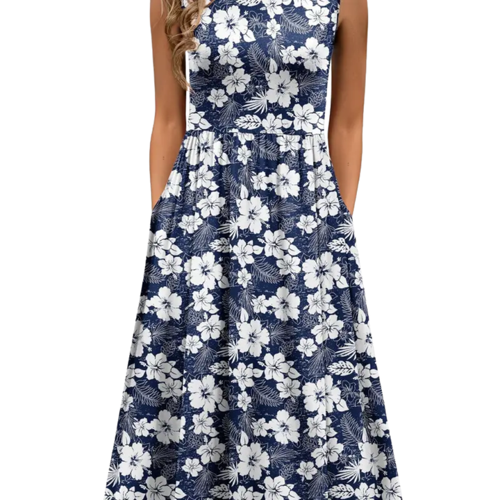 WREN™ – Luftiges Midi-Blumenkleid mit Taschen