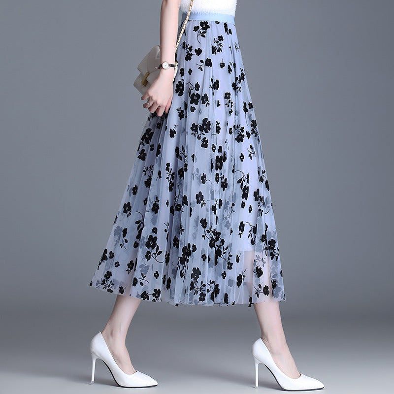 ADELINE™ – Eleganter Midirock mit Blumenmuster