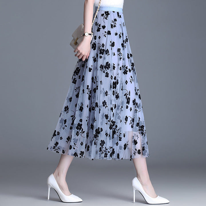 ADELINE™ – Eleganter Midirock mit Blumenmuster