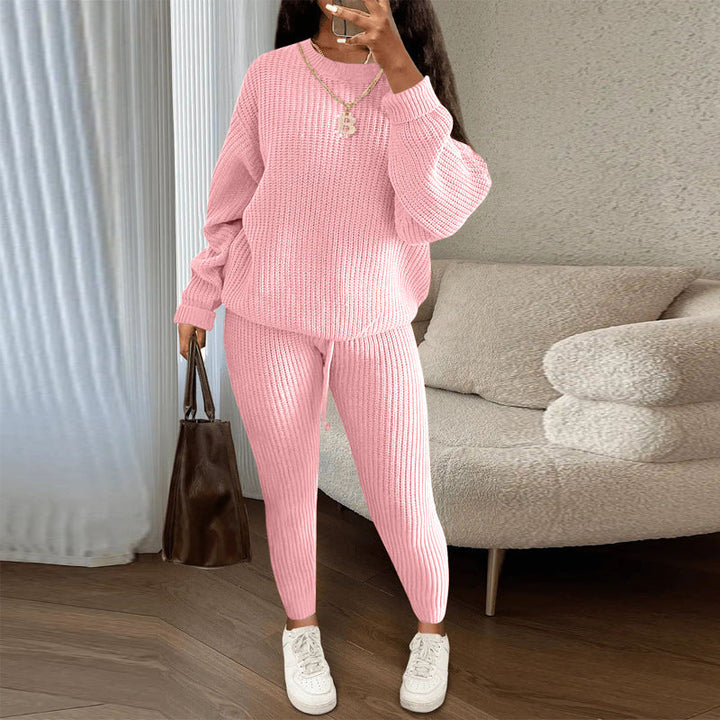TAMA™ - Gemütliches Langarm-Pullover und Kordelzug-Hosen Set