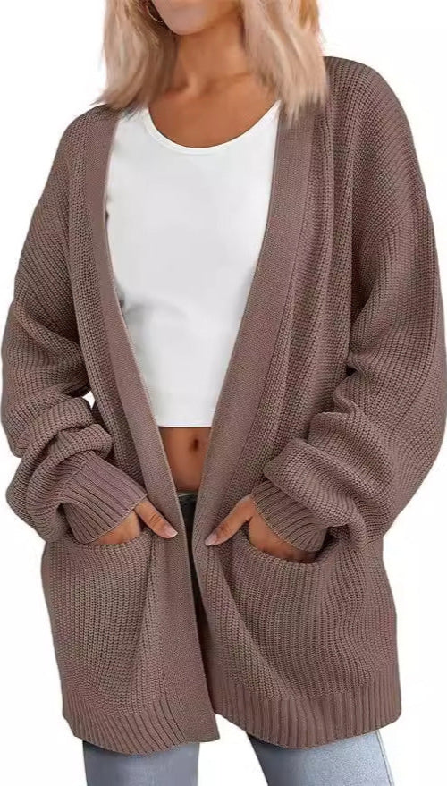 HANSEL™ - Leichter, locker sitzender Cardigan mit V-Ausschnitt