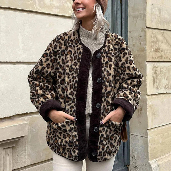 DIANA™- Leoparden-Winterjacke