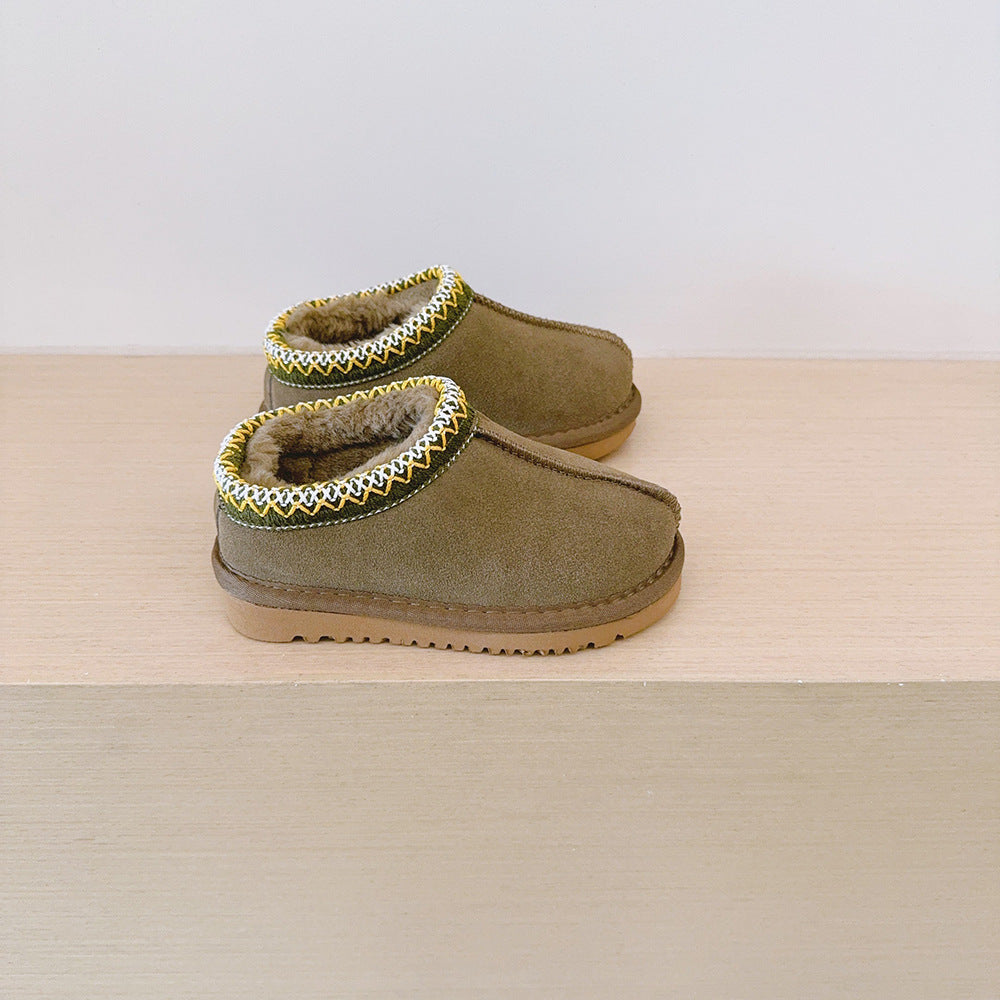 HALO™ - Bequeme, flauschige Outdoor-Pantoletten aus geflochtenem Wildleder
