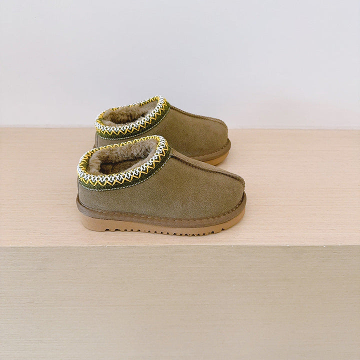 HALO™ - Bequeme, flauschige Outdoor-Pantoletten aus geflochtenem Wildleder