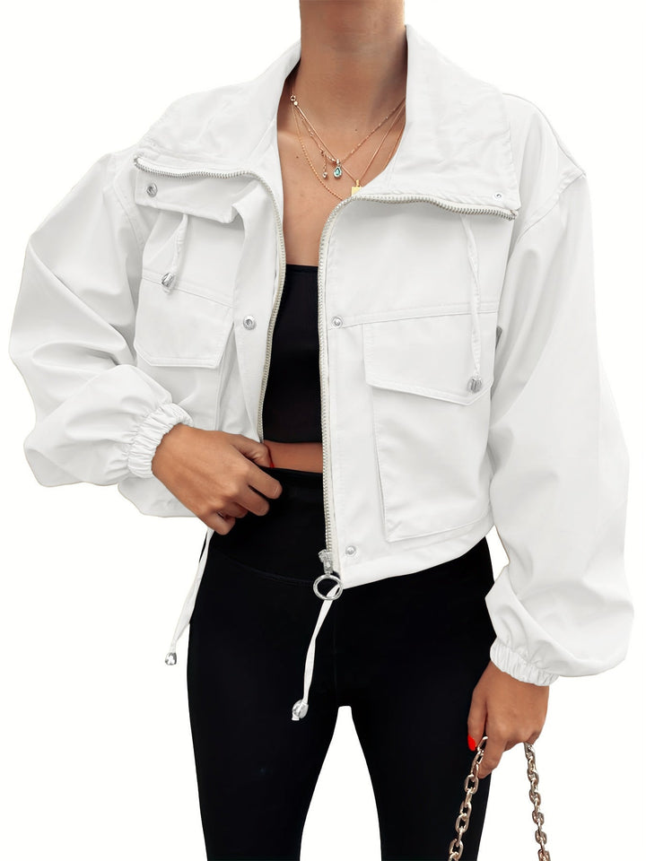 AGAPITA™ – Leichte bauchfreie Jacke mit Reißverschluss