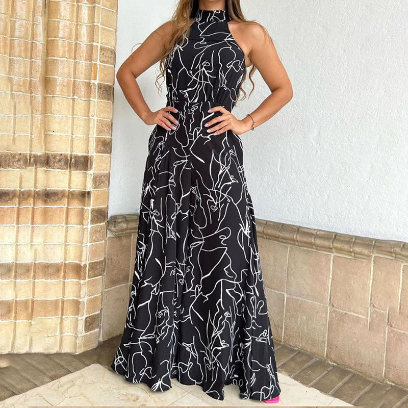 QIANA™ - Eleganter, ärmelloser Sommer-Jumpsuit mit weitem Bein und Bindeband