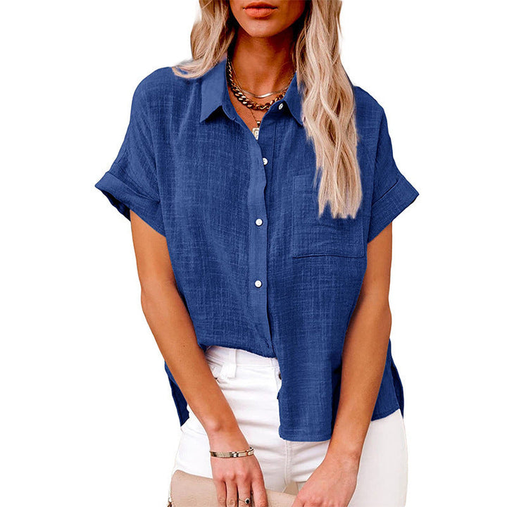 AUDRINE™ – Bequeme legere Bluse mit Knopfleiste