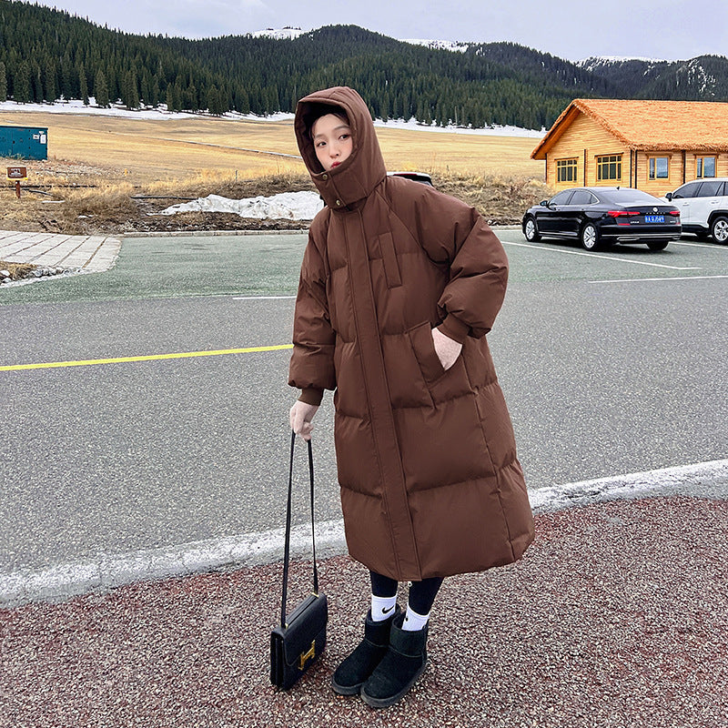 LEMI™ - Bequeme wasserdichte, lange Pufferjacke mit Kapuze