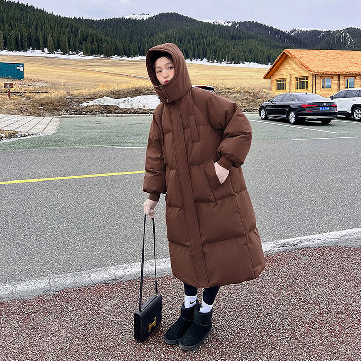 LEMI™ - Bequeme wasserdichte, lange Pufferjacke mit Kapuze