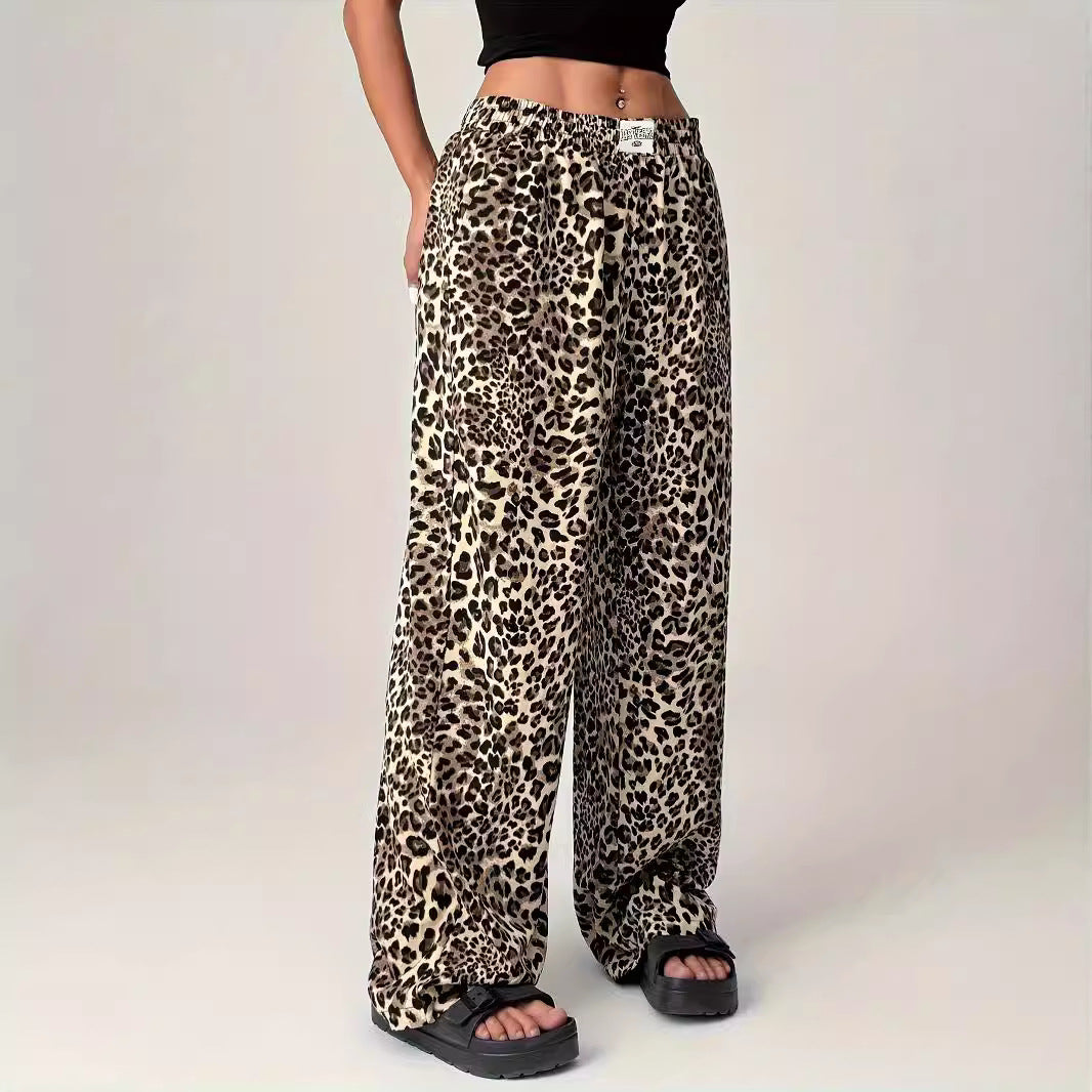 LIEZEL™ – Bequeme Hose mit geradem Bein und Leopardenmuster