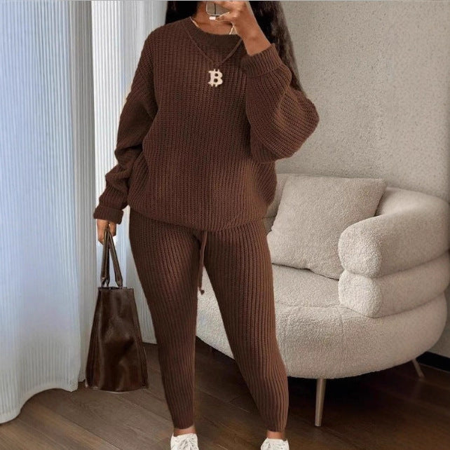 TAMA™ - Gemütliches Langarm-Pullover und Kordelzug-Hosen Set