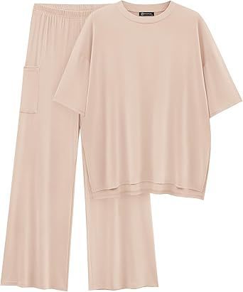 FILTA™ - Leger geschnittenes Basic-Oberteil und Hose mit Gummizugbund im Set