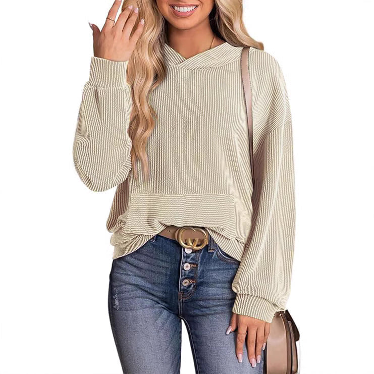 FORTUNA™ – Kuscheliger weicher lässiger Langarm-Kapuzenpullover