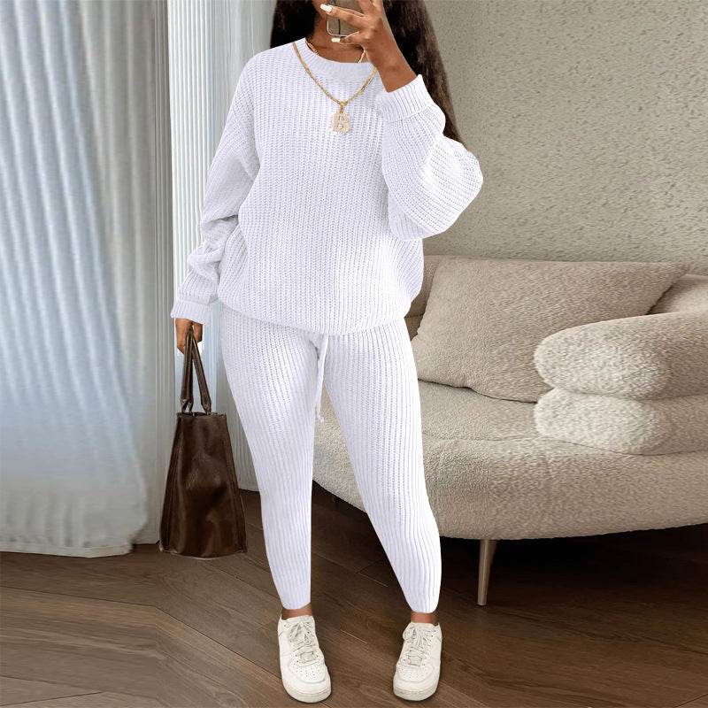 TAMA™ - Gemütliches Langarm-Pullover und Kordelzug-Hosen Set
