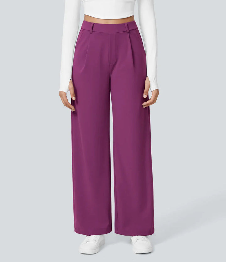 CHARMIE™ - Lässige High Waist Hose mit geradem Bein