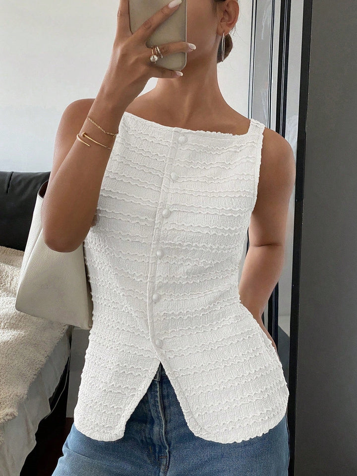 QUEENIE™ - Elegante, ärmellose Weste mit Knopfleiste