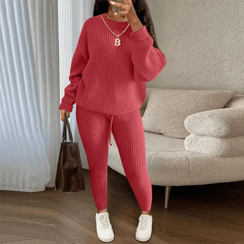 TAMA™ - Gemütliches Langarm-Pullover und Kordelzug-Hosen Set