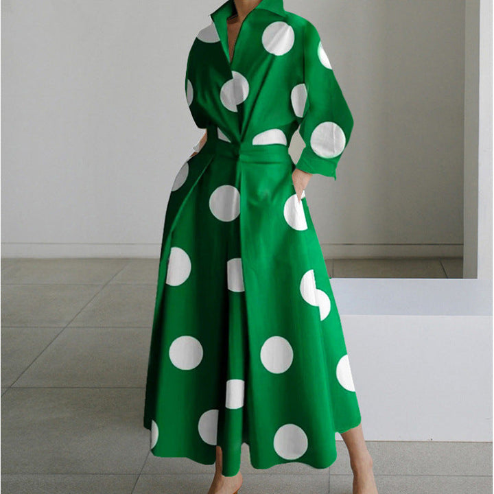 SOFER™ - Elegantes Wickel-Maxikleid mit Kragen