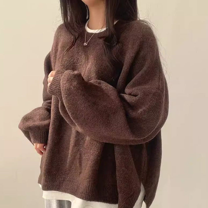 VIOLETTA™ - Kuscheliger Langarm-Rundhals-Strickpullover
