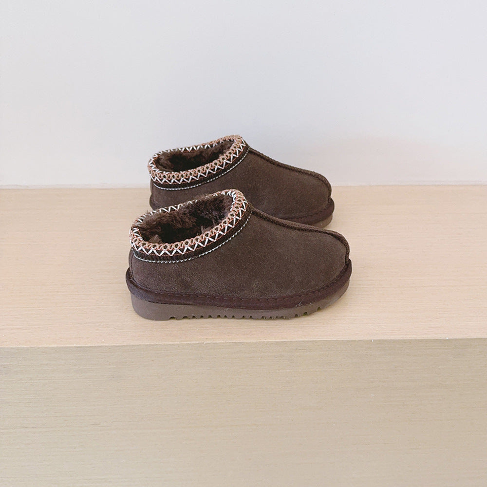 HALO™ - Bequeme, flauschige Outdoor-Pantoletten aus geflochtenem Wildleder