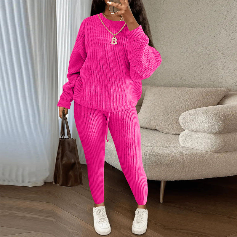 TAMA™ - Gemütliches Langarm-Pullover und Kordelzug-Hosen Set