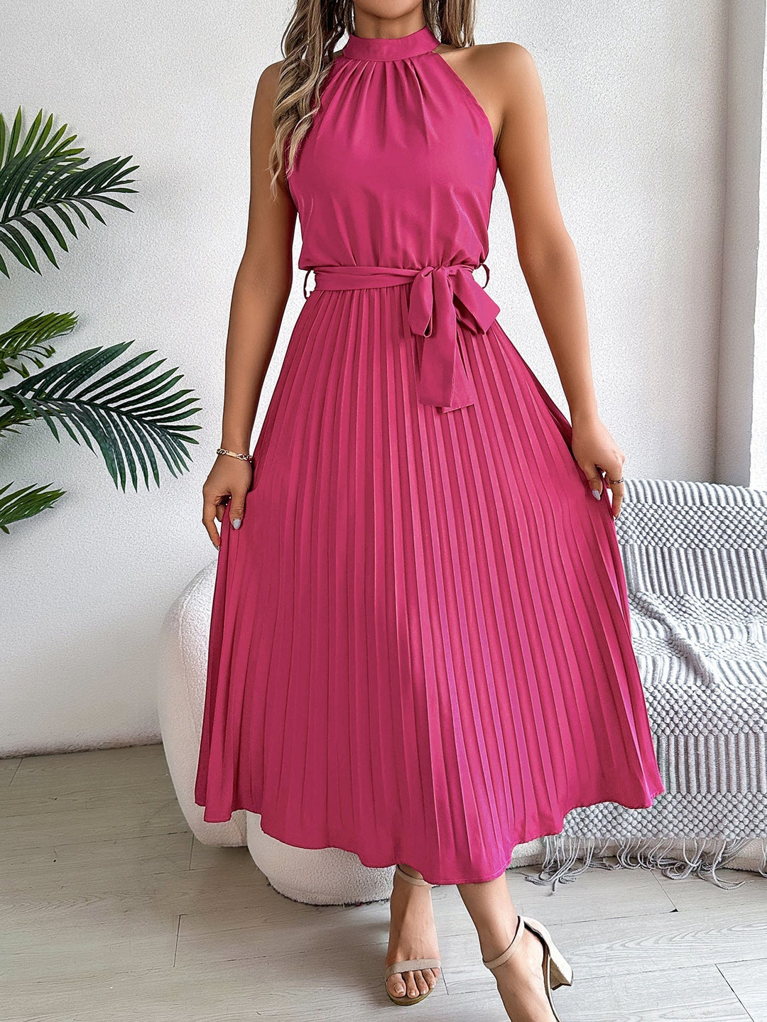 CEDRINE™ – Anmutiges plissiertes Midikleid
