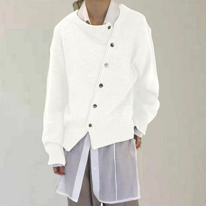 ALYCIA™ - Asymmetrischer Button-Cardigan