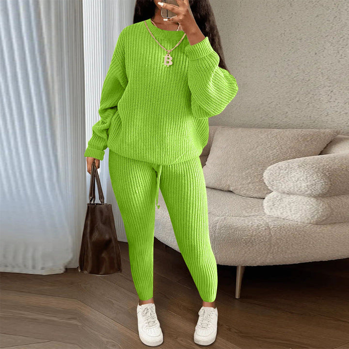 TAMA™ - Gemütliches Langarm-Pullover und Kordelzug-Hosen Set