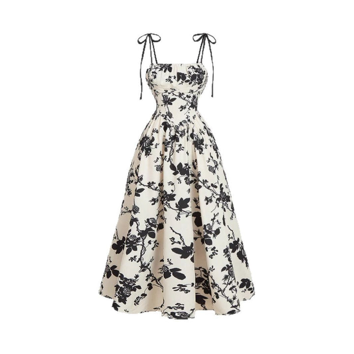 DAHLIANA™ - Elegantes geblümtes Sommer-Trägerkleid