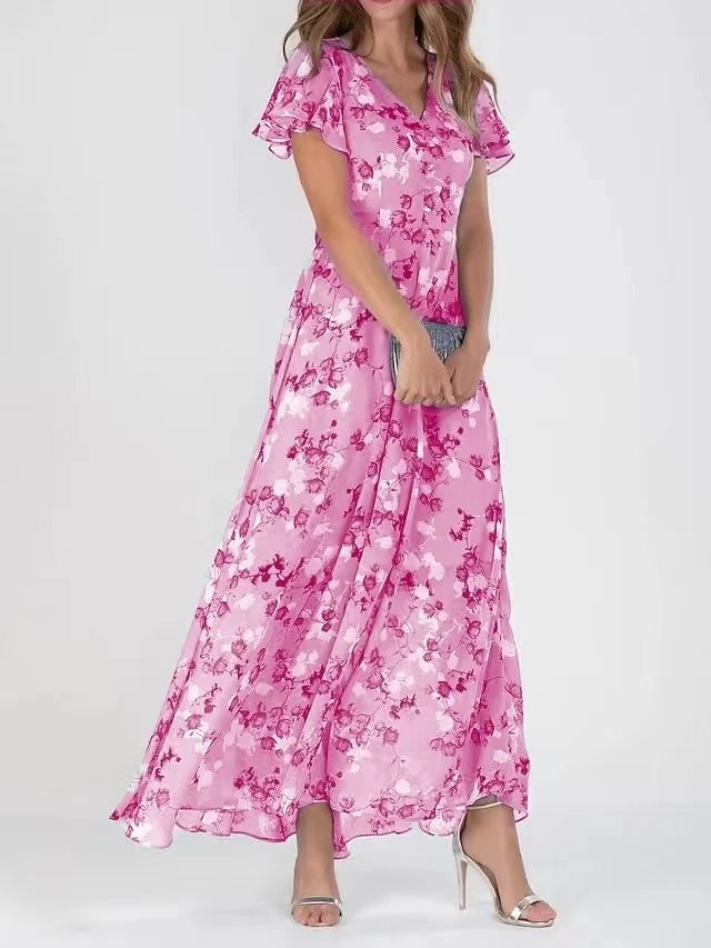 BRENDA™ – Fließendes florales Maxikleid