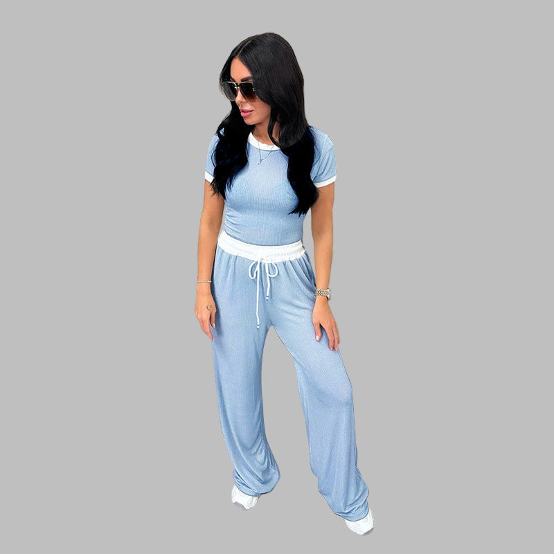 PLATU™ - Freizeit-Set aus Kurzarmshirt und weiter Hose