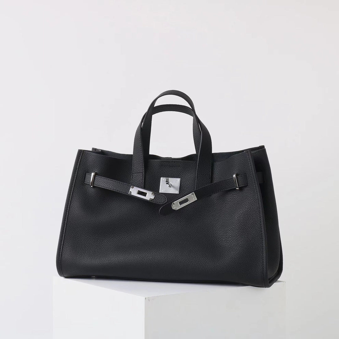 BEVERLEY™ - Große Shopper-Tasche aus echtem Rindsleder für Arbeit & Reisen