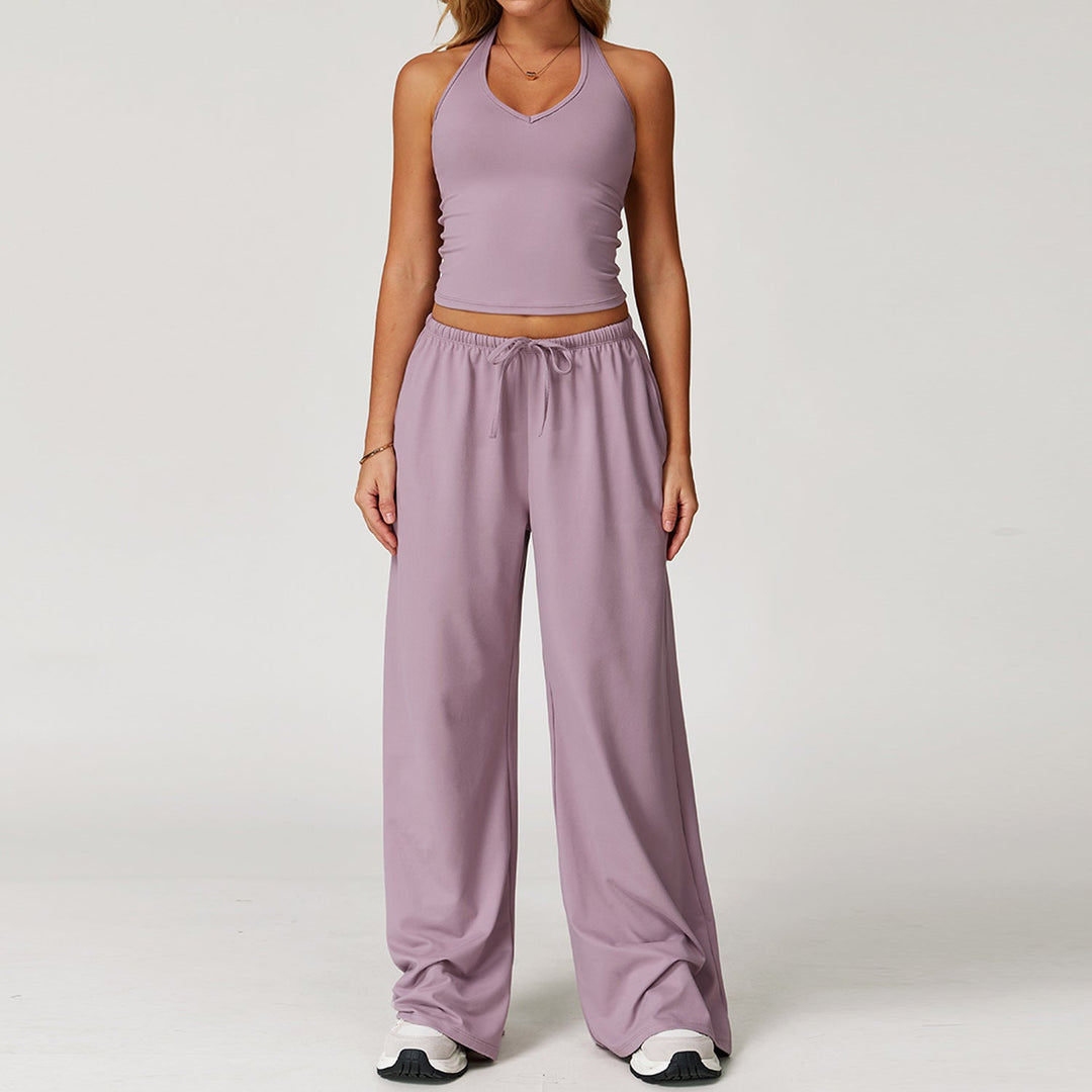 DINGDING™ – Lässiges bauchfreies Tanktop und weites Hosen-Set