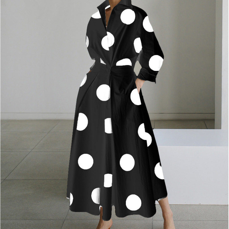 SOFER™ - Elegantes Wickel-Maxikleid mit Kragen