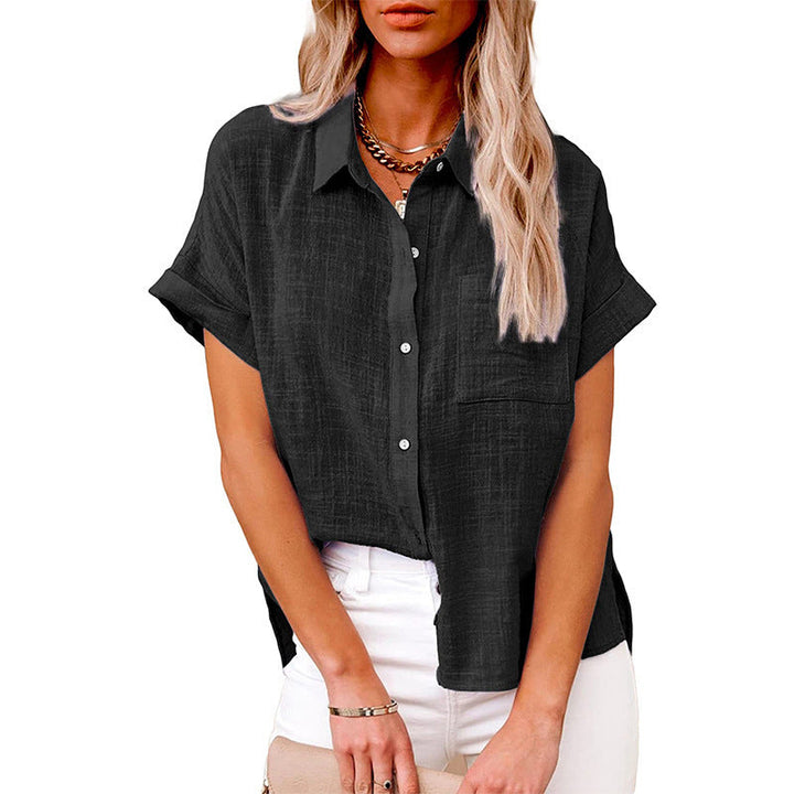 AUDRINE™ – Bequeme legere Bluse mit Knopfleiste