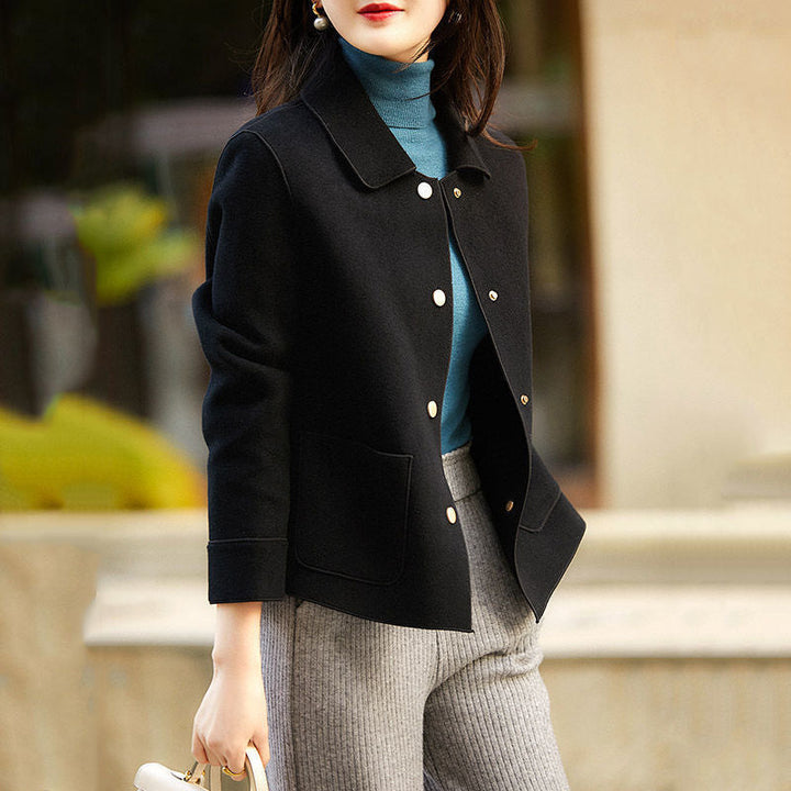 OVIDIA™ - Eleganter, langärmeliger Blazer mit Knopfleiste und Kragen