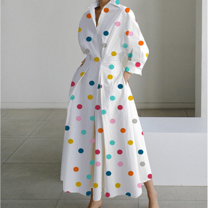 SOFER™ - Elegantes Wickel-Maxikleid mit Kragen