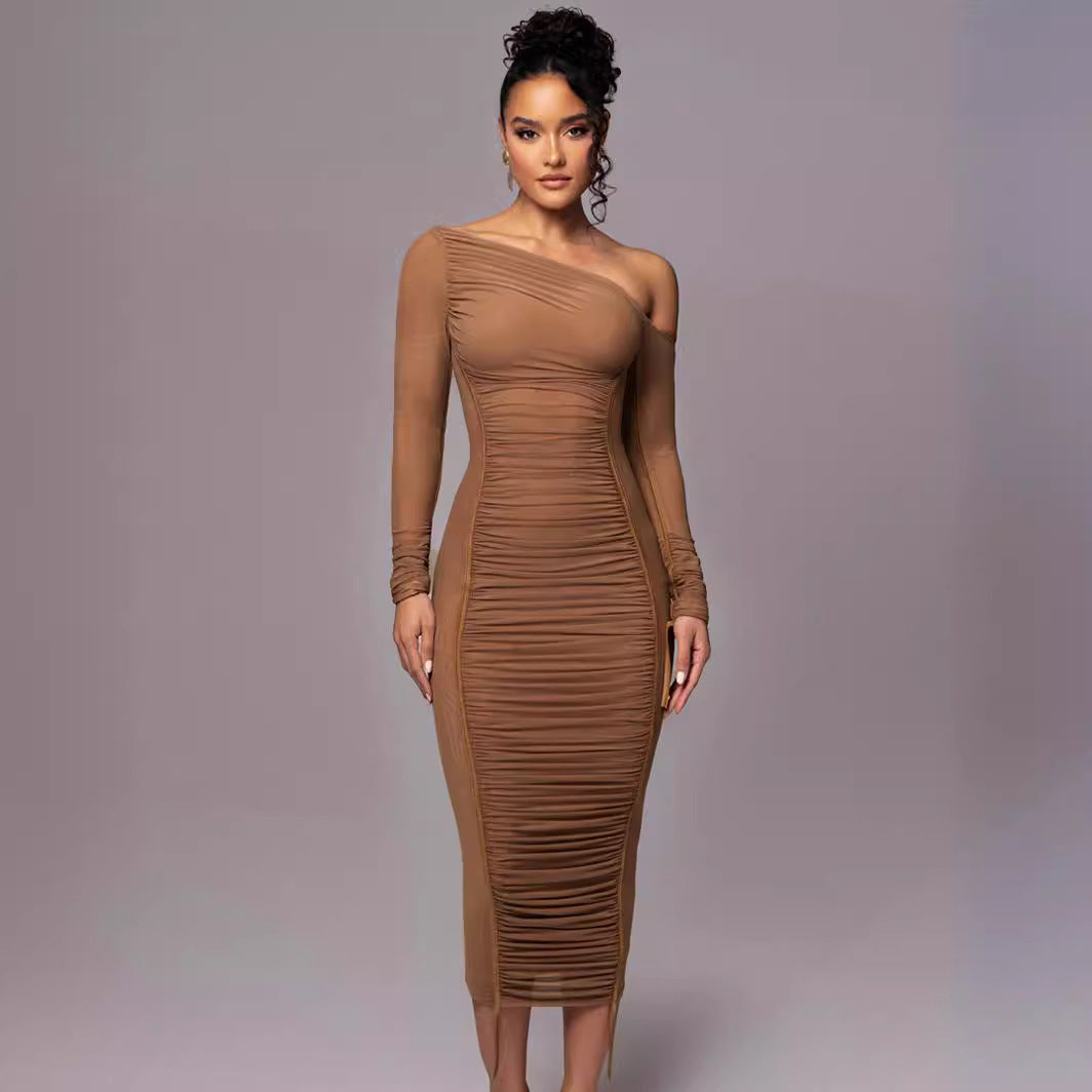 BENTE™ – Elegantes Bodycon-Midikleid mit langen Ärmeln