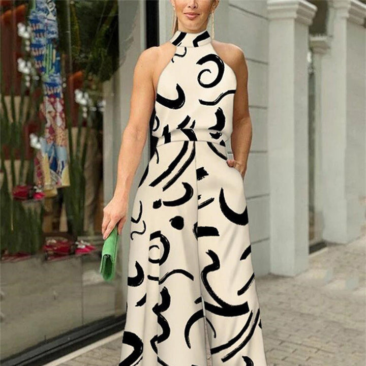 QIANA™ - Eleganter, ärmelloser Sommer-Jumpsuit mit weitem Bein und Bindeband