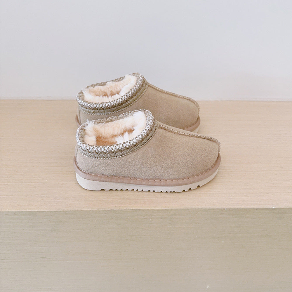 HALO™ - Bequeme, flauschige Outdoor-Pantoletten aus geflochtenem Wildleder