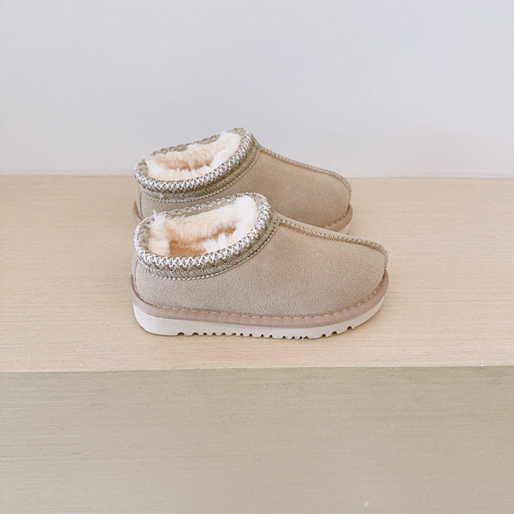 HALO™ - Bequeme, flauschige Outdoor-Pantoletten aus geflochtenem Wildleder