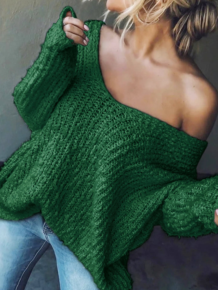 TELIKA™ - Bequemer Langarmpullover mit überschnittenen Schultern
