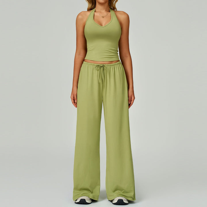 ARAYA™ - Set aus lässigem Crop-Tanktop und Hose mit weitem Bein