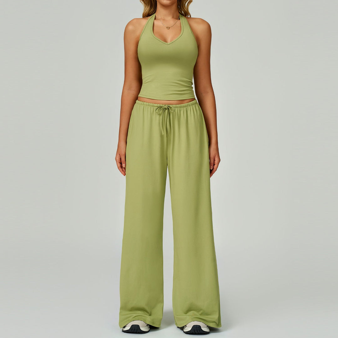 DINGDING™ – Lässiges bauchfreies Tanktop und weites Hosen-Set