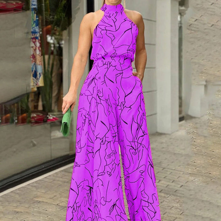 QIANA™ - Eleganter, ärmelloser Sommer-Jumpsuit mit weitem Bein und Bindeband