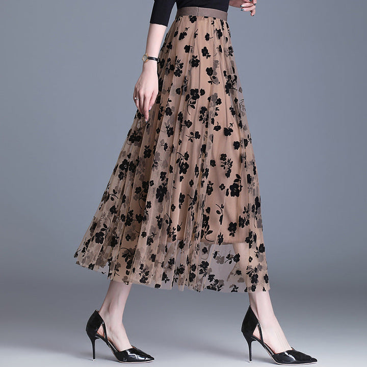 ADELINE™ – Eleganter Midirock mit Blumenmuster