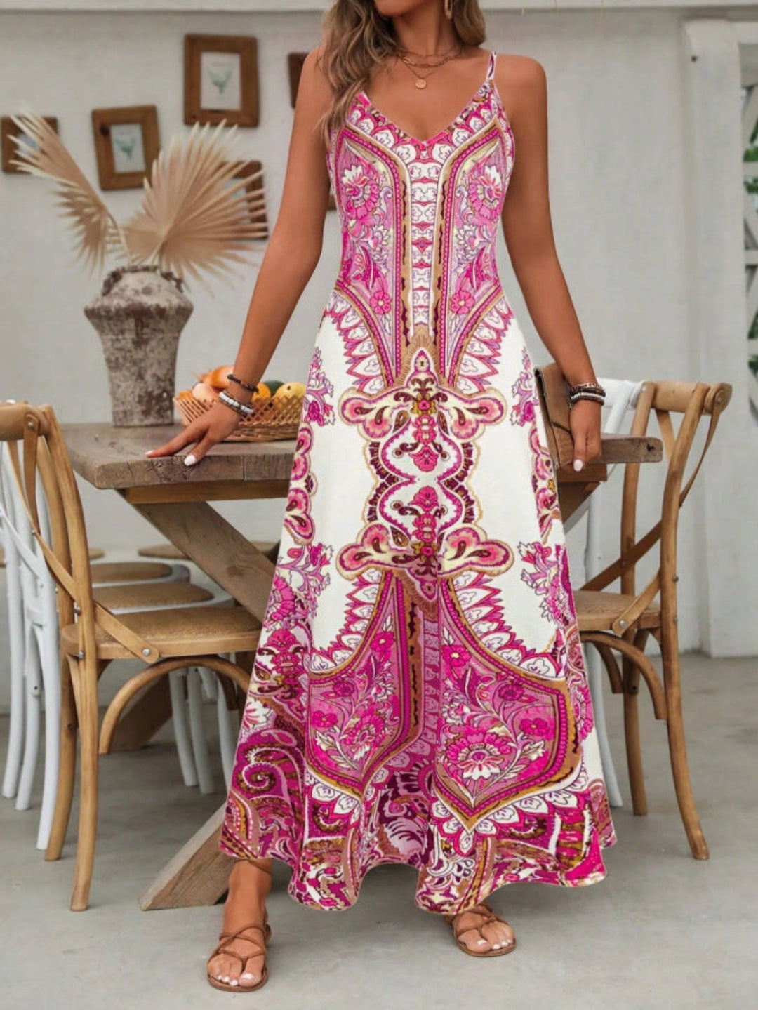 PUGAR™ – Schickes ärmelloses Maxikleid mit Trägern für den Sommer