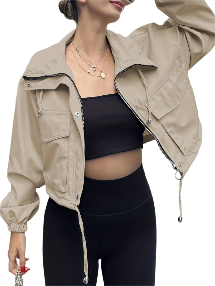 AGAPITA™ – Leichte bauchfreie Jacke mit Reißverschluss